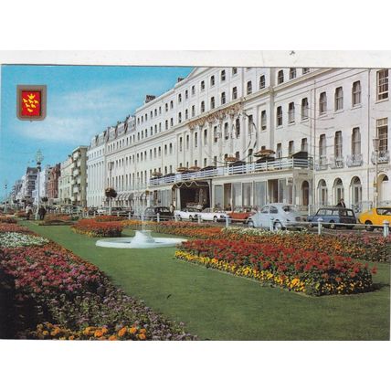 Eastbourne Fountain in Flowers Postcard posted 1987 crease