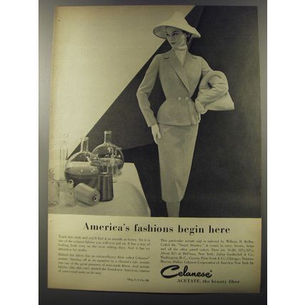 1953 Celanese Acetate Ad