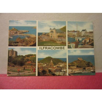 multiview, ILFRACOMBE, DEVON used postcard by J. Salmon 1981 pm =