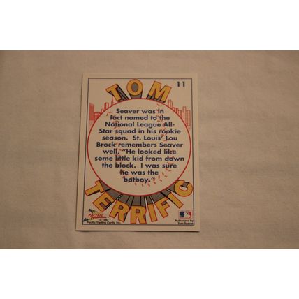 Tom Seaver 1992 Pacific TOM TERRIFIC N0. 11 ROOKIE ALL-STAR