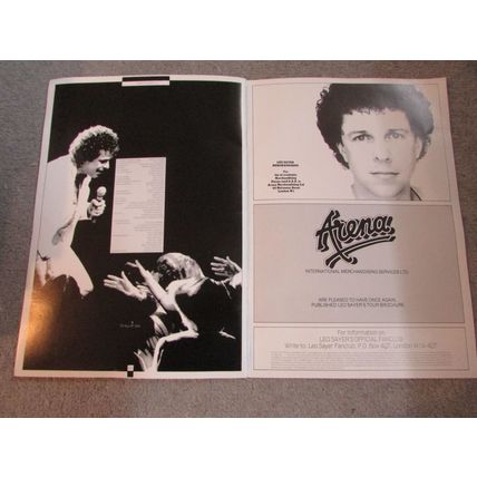 LEO SAYER 1984 Tour Brochure, autographed.