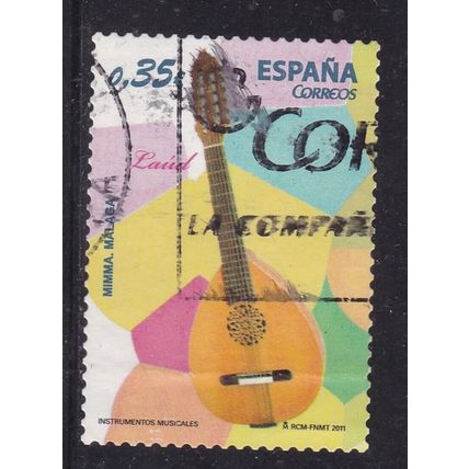 Spain 2011 Guitar 0.35e Fine Used SG 4589 VGC