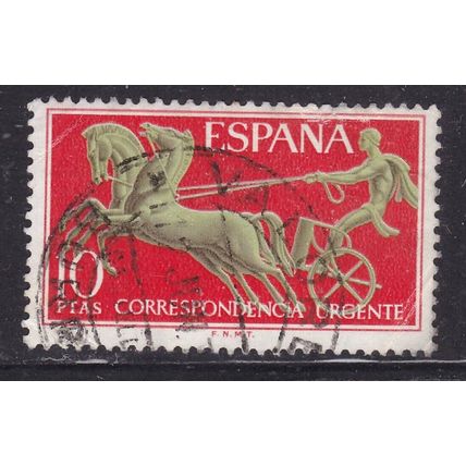 Spain Chariot 10ptas Urgente Fine Used VGC