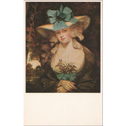 Unused Antique USA Art Card - Isabella, Marchioness Of Hartford by John Hoppner