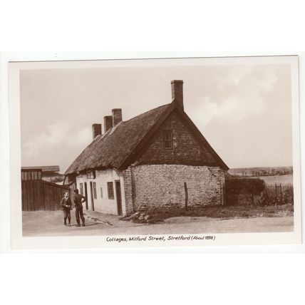Cottages Mitford Street Stretford Reproduction Postcard Manchester Lancashire