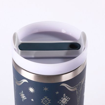 Yellowstone Pattern Stainless Steel With Straw Cup