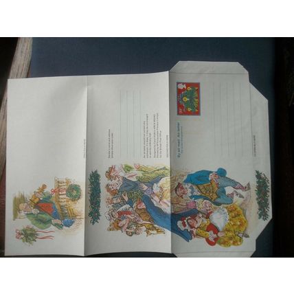 UNUSED AEROGRAMME CHRISTMAS 1981 20p AIR MAIL LETTER