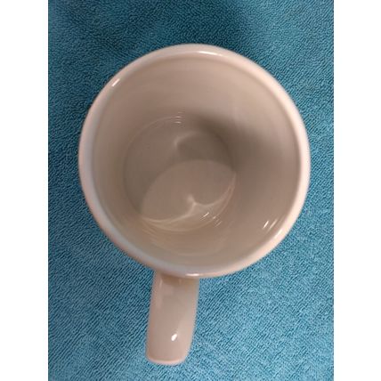 Lillian Vernon Red Cherries & Striped Fence Drinking Coffee Tea Mug Ceramic