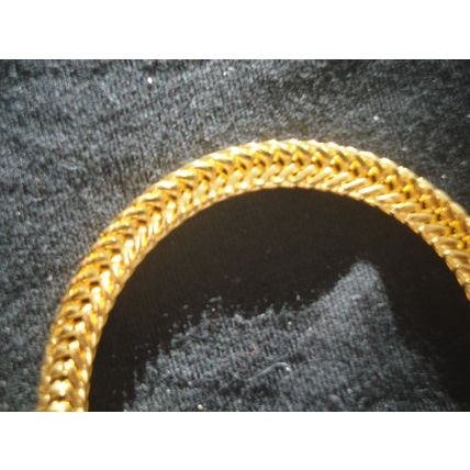 Smart 14g gold plated flat 9" snake chain bracelet 230mm