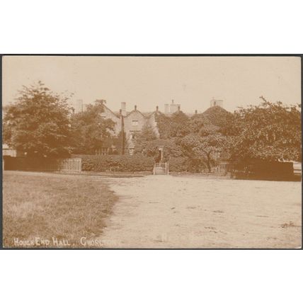 Hough End Hall, Chorlton, Lancashire, 1907 - RP Postcard