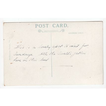 Botanical Gardens & Government House Melbourne Postcard Australia