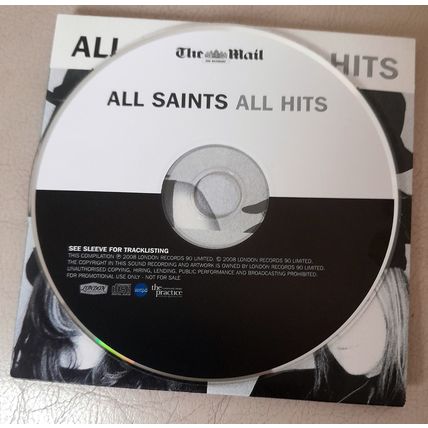 All Saints : All Hits : CD : Promo CD from the Mail On Sunday