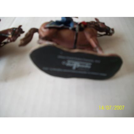 Del Prado Military Soldiers on Horseback X2 Painted Lead Figures ref1