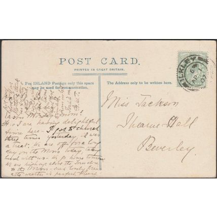 Hebers Gill, Ilkley, Yorkshire, 1907 - Valentine's Postcard