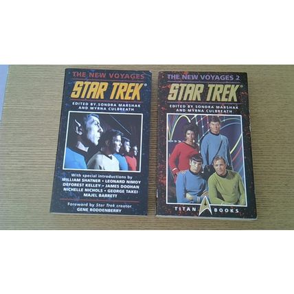 STAR TREK NEW VOYAGES- Volumes 1 & 2 (2 x First Edition Paperbacks) Titan Books