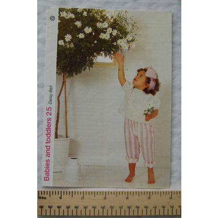 1987 Babies & Toddlers 25 Daisy Bell loose sweater with sleeves, DK, 51-61 chest