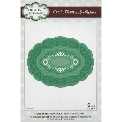 Creative Expressions. Kefalonia Die Set. Die Cutting Cardmaking Scrapbooking