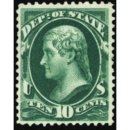 O62, Mint H 10¢ VF Official Stamp - SCV $250 - Stuart Katz