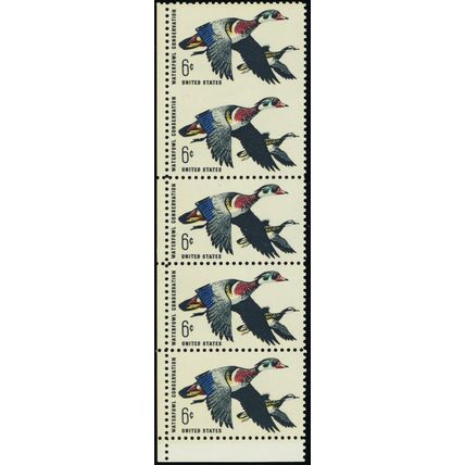 1362a, Mint XF NH 6¢ Vertical Pair Imperforate Between Error - Stuart Katz