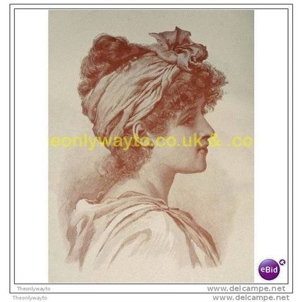 WINSOME WOMAN, MODERN REPRODUCTION OF BOOK ILLUSTRATION c1899