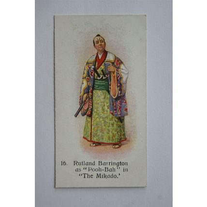 1916 Players Past & Present No. 16 Mr. Rutland Barrington as Pooh-Bah