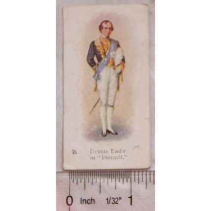 1916 Players Past & Present No. 18 Dennis Eadie as Disraeli