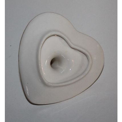 Cute Ring Holder Ear Ring Dish Heart Shaped Gift Floral Design Jewelry Trinket