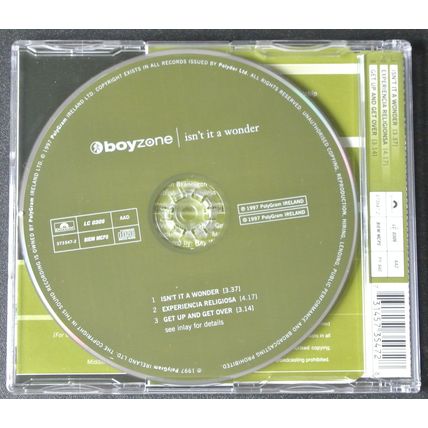 Boyzone – Isn't It A Wonder (Polydor, 573547-2) [CD Single]