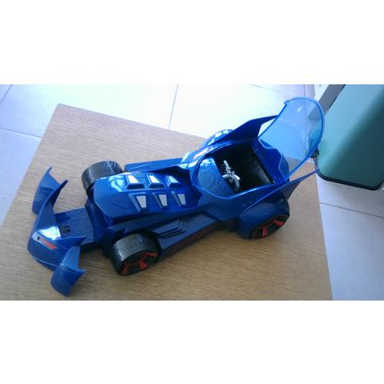 BATMAN (6" Action Figure) & BATMOBILE (14" Brave & The Bold Version) Mattel