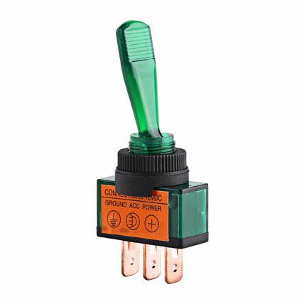 4 x ILLUMINATED TOGGLE FLICK SPST 20A 12V ON/OFF SWITCH CAR BOAT DASH BOARD