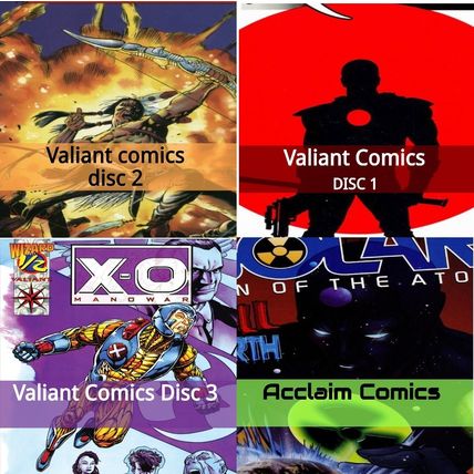 4 ARCHIVAL DVD ROMS COMICS