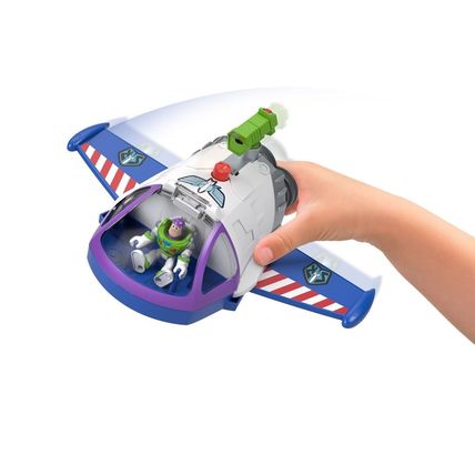 DISNEY/ PIXAR 2018 BUZZ LIGHTYEAR SPACE SHIP, BUZZ WOODY ALIEN FIGURES