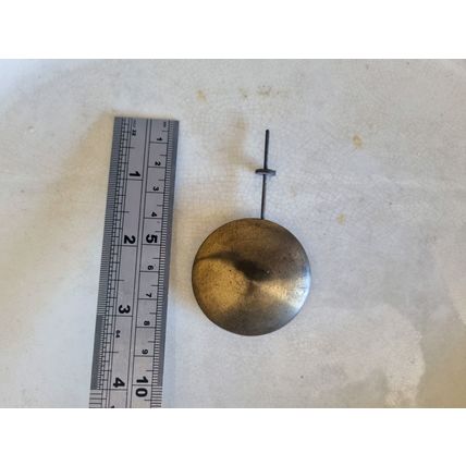 Antique Brass Clock Pendulum | Vintage Timepiece Part | Horological Collectible