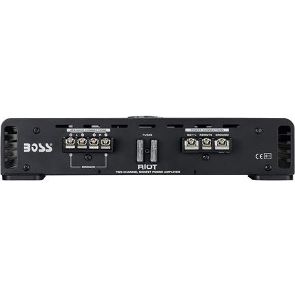 BOSS Audio Systems R6002 Riot Series Car Audio Stereo Amplifier - 1200 High Outp