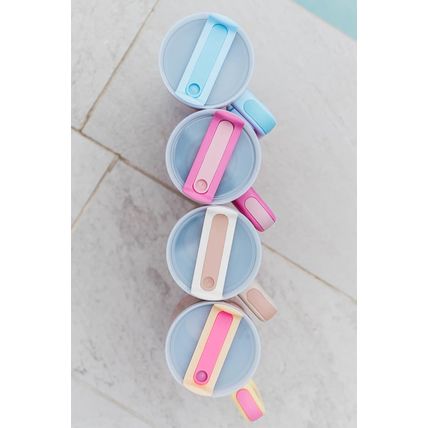 Parchment Floret Print Stainless Tumbler With Lid And Straw