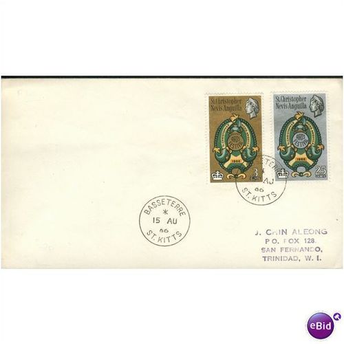St. Christopher Nevis & Anguilla FDI 1966 - SG 159-160 - Arts Festival