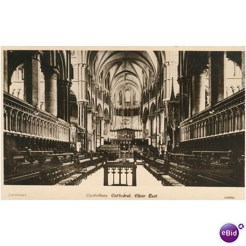 GB Postcard - Canterbury Cathedral, Kent, Choir East