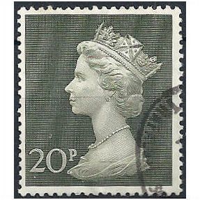 1970 SG830 20p OLive Green Fine Used. ..
