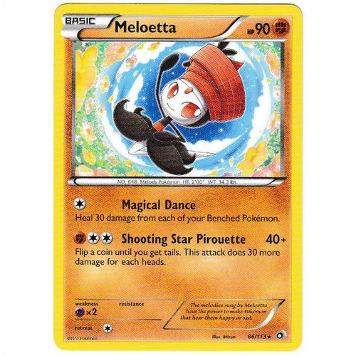 Pokemon B&W Legendary Treasures - #86/113 - Meloetta