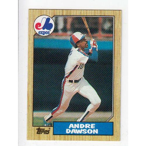 1987 Topps Andre Dawson baseball card #345-NM-HOF- Expos