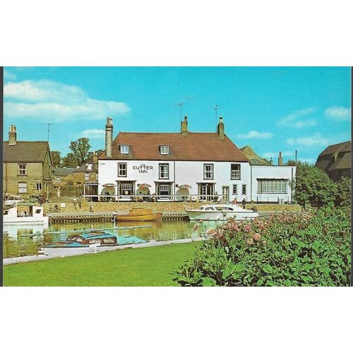 Ely, Cambridgeshire - Cutter Inn, Great Ouse - nice 1960s postcard