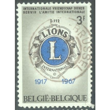 Belgium 1967 - SG2004 - 3f sepia blue olive - Lions Emblem - used