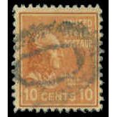 Used 815 10c John Tyler Just Clears M07944