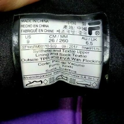 Women's Fila Memory Outreach Athletic Running Shoes Black Purple Size 9 (G25)