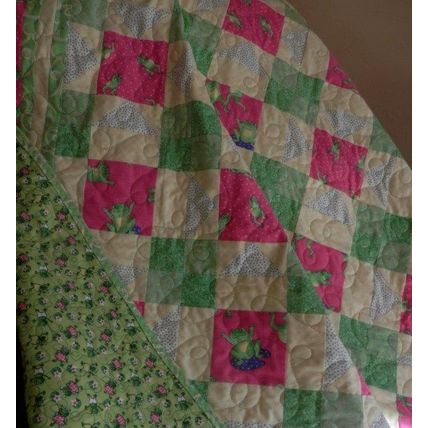 Quilt Homecrafted Ribbitt.....A Baby Quilt,111416Q