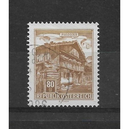Austria.SG1301 80g Old Farmhouse,Pinzgau.Fine Used.Aug22