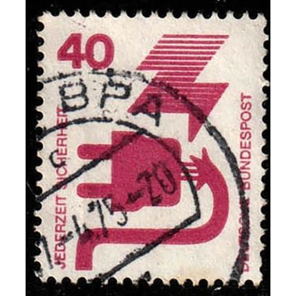 Germany 1971 Bundespost Accidents 40Pfg Used Stamp