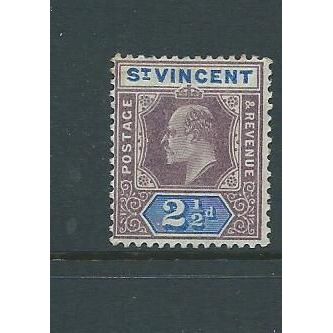 st.vincent stamps sg88 sg 88 wmk crown ca sg79 sg 79 hm poss upper thin from hin