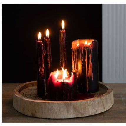 7.5cm Vampire Tears Pillar Candle "bleeds" when lit.