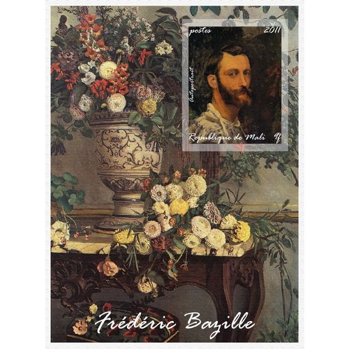 MALI SHEET 9 IMPERF BAZILLE ART PAINTINGS ARTE PINTORES